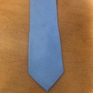 Solid blue tie